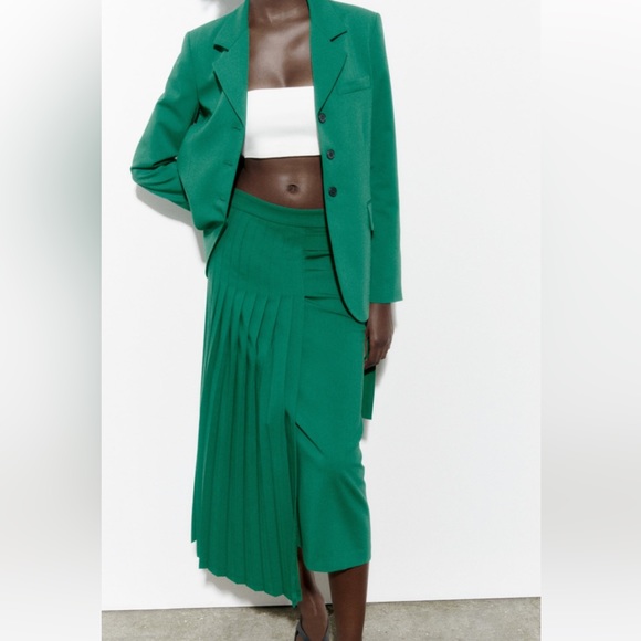 Zara BELTED PLEATED SKIRT LIMITED EDITION - Picture 8 of 13